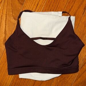 Maroon Nike dri-fit sports bra